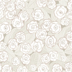 Emery Mauve Floral Wallpaper