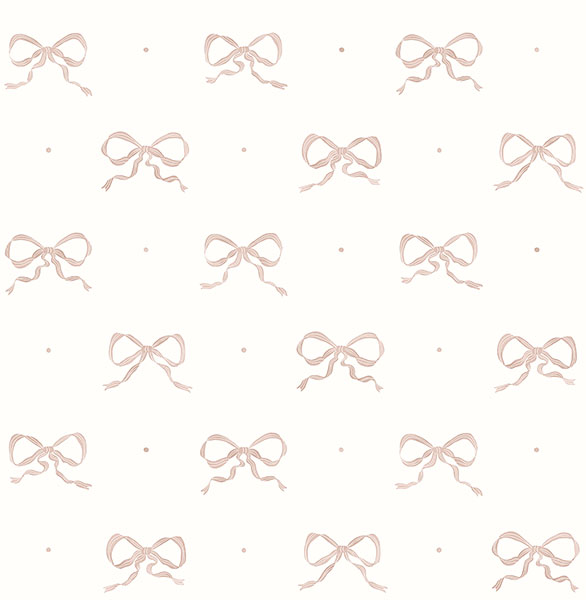 Emma Petal Large Bow Wallpaper