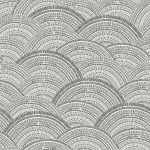 Encircle Black Geometric Wallpaper