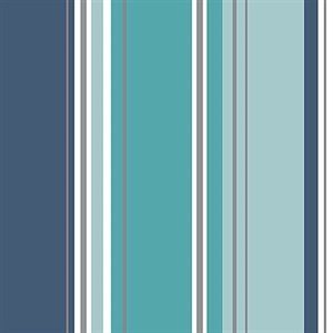 Energy Blue Striped Wallpaper