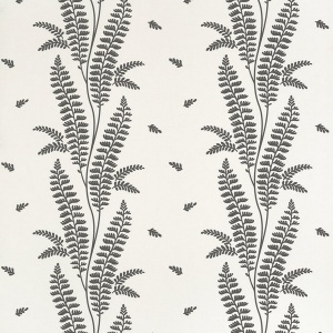 Ensbury Fern Black Wallpaper