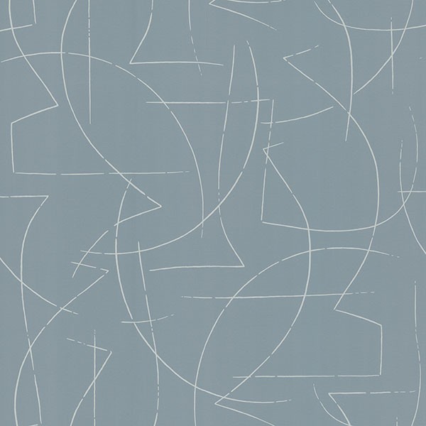 Enzo Sky Blue Abstract Wallpaper