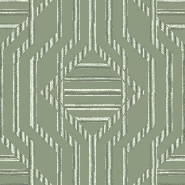 Essex Green Geometric Wallpaper