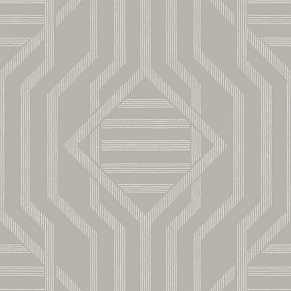 Essex Light Grey Geometric Wallpaper