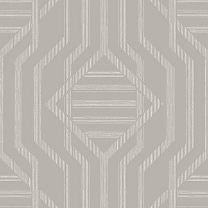 Essex Light Grey Geometric Wallpaper