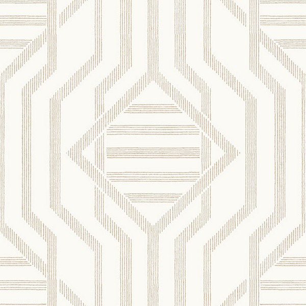 Essex Wheat Geometric Wallpaper