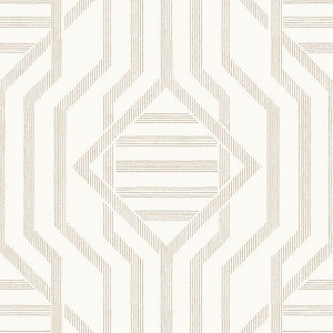 Essex Wheat Geometric Wallpaper