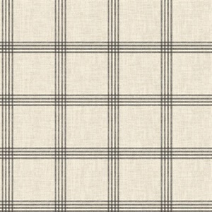 Ester Black Plaid Wallpaper