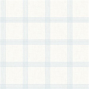 Ester Light Blue Plaid Wallpaper