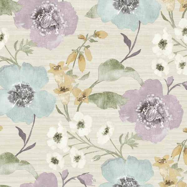 Evelyn Lavender Wallpaper