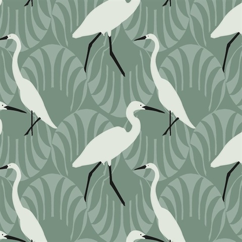 Evening Egret Wallpaper