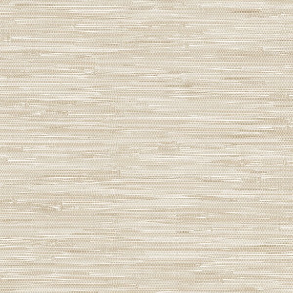 Exhale Dove Woven Faux Grasscloth Wallpaper