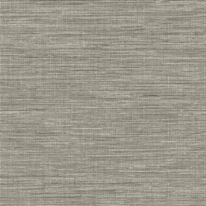 Exhale Grey Faux Grasscloth Wallpaper
