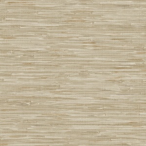 Exhale Light Brown Woven Faux Grasscloth Wallpaper