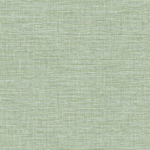 Exhale Light Green Faux Grasscloth Wallpaper