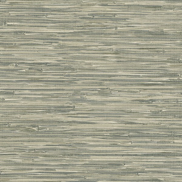 Exhale Moss Woven Faux Grasscloth Wallpaper