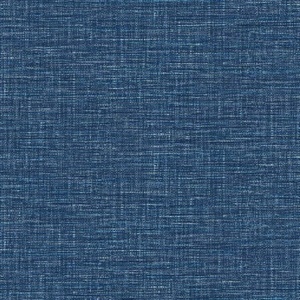 Exhale Dark Blue Woven Texture Wallpaper