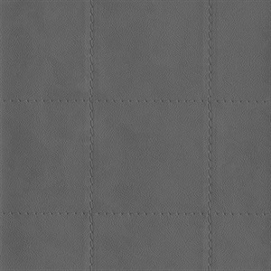 Fair 'N Square Grey Faux Leather Wallpaper