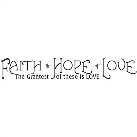 Faith, Hope &amp; Love Peel &amp; Stick Quotable