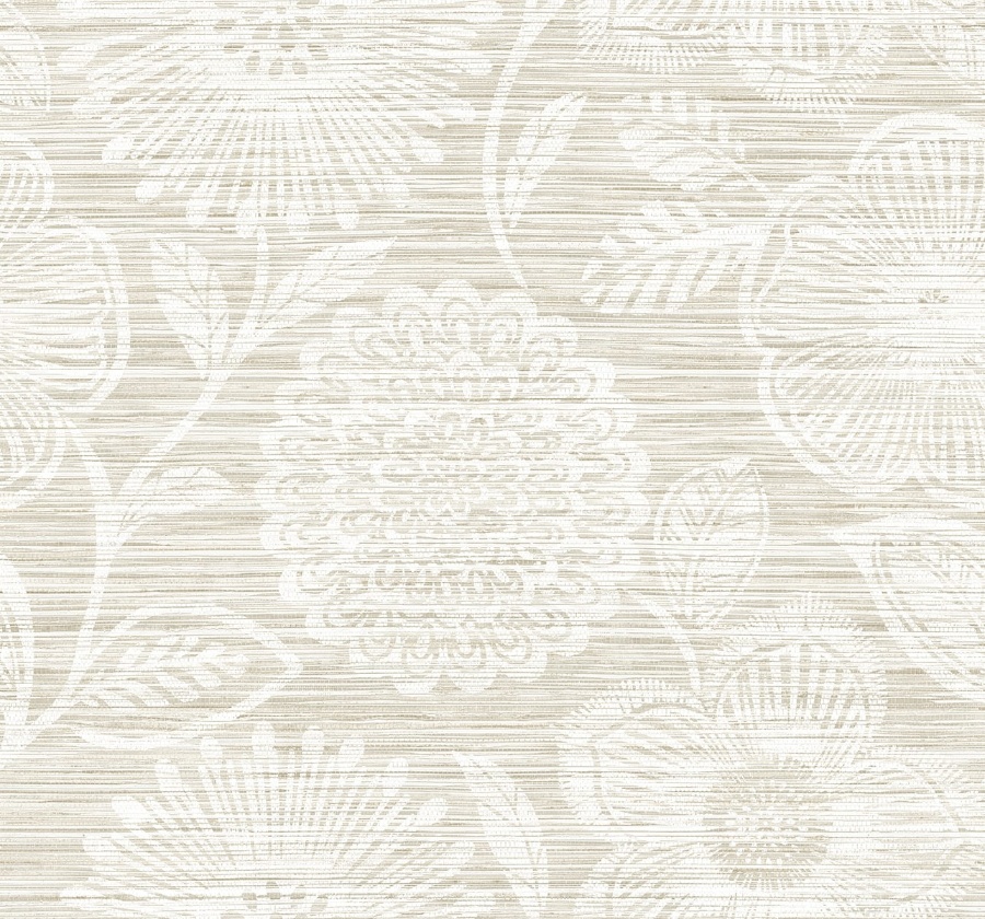Faux Grass Floral Sand Peel & Stick Wallpaper