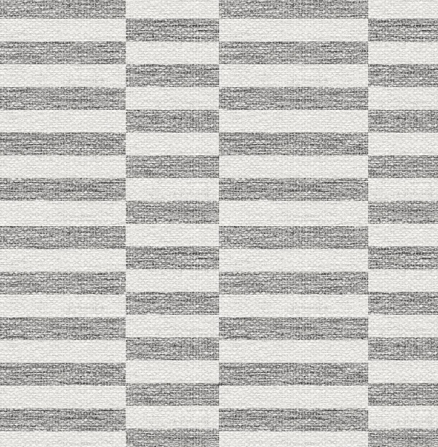 Faux Woven Stripe Iron Mist Peel & Stick Wallpaper