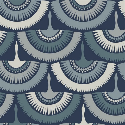 Feather and Fringe Wallpaper