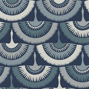 Feather and Fringe Wallpaper