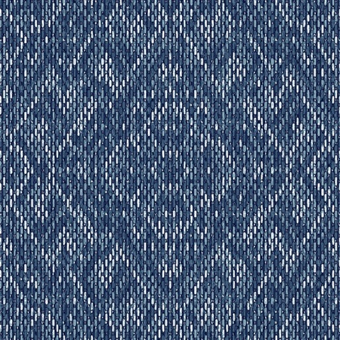 Felix Indigo Geometric Wallpaper