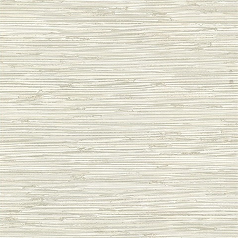 Fiber Cream Faux Grasscloth Wallpaper