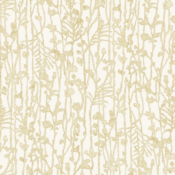 Filigree Gold Abstract Wallpaper