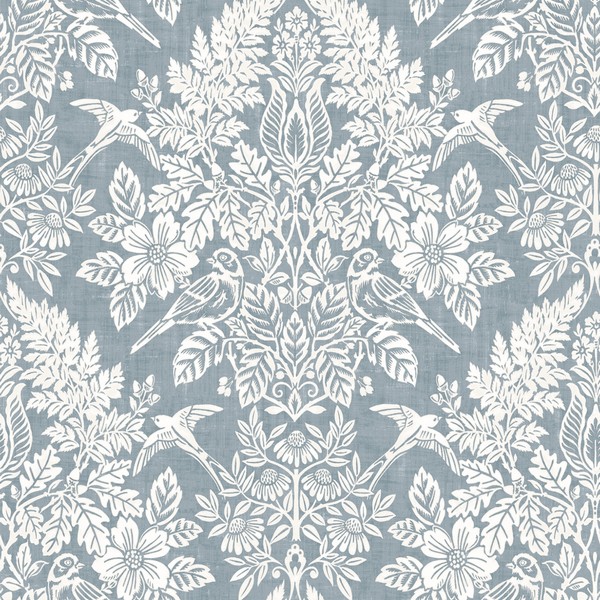 Finch Light Blue Wallpaper