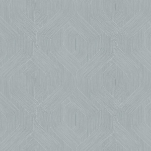 Fine Line Blue Geometric Wallpaper