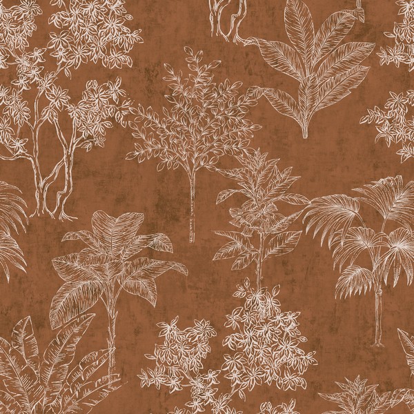 Floating Foliage Wallpaper