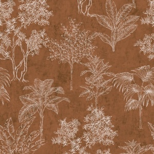 Floating Foliage Wallpaper