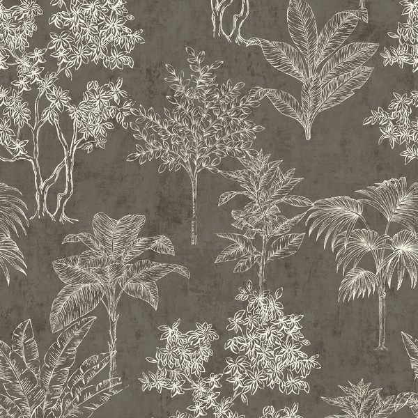Floating Foliage Wallpaper