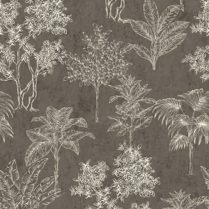 Floating Foliage Wallpaper