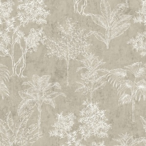 Floating Foliage Wallpaper