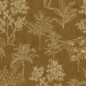 Floating Foliage Wallpaper