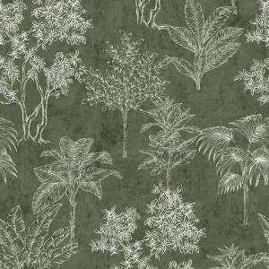 Floating Foliage Wallpaper