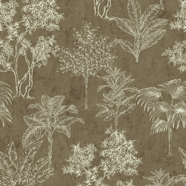 Floating Foliage Wallpaper