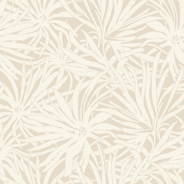 Floral Canopy Linen Wallpaper