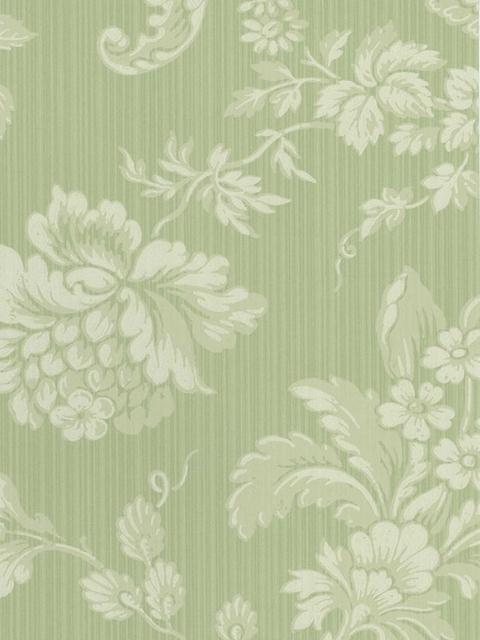 Floral Damask and Stripes Sidewall