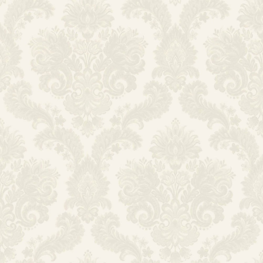 Floral Damask Cream Wallpaper