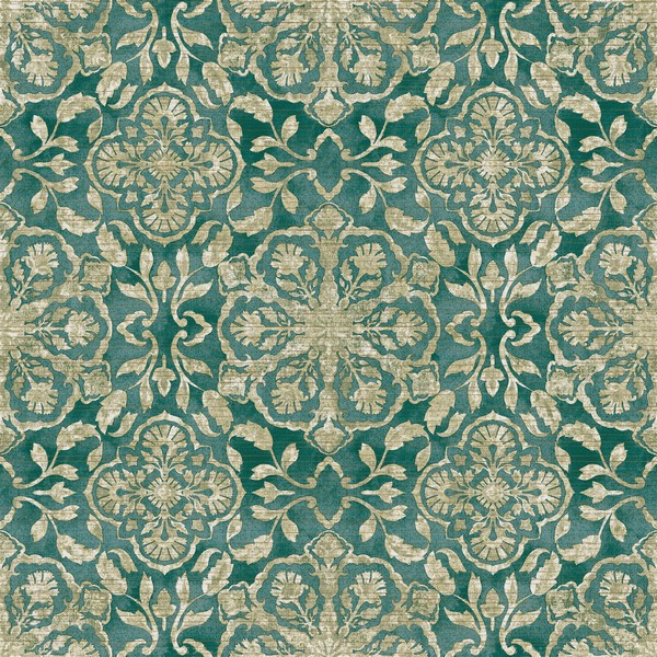 Floral Stripe Wallpaper