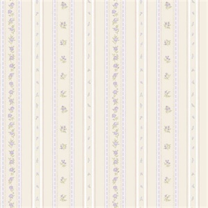 Floral Stripe Wallpaper