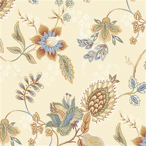 Jacobean Floral Wallpaper