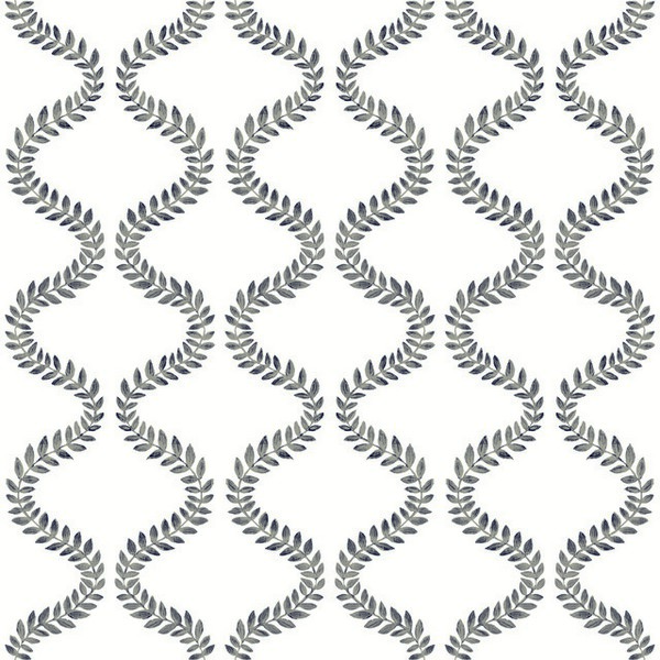 Florentine Soft Black Vine Trellis Peel & Stick Wallpaper