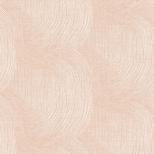 Folly Blush Zen Swirls Wallpaper
