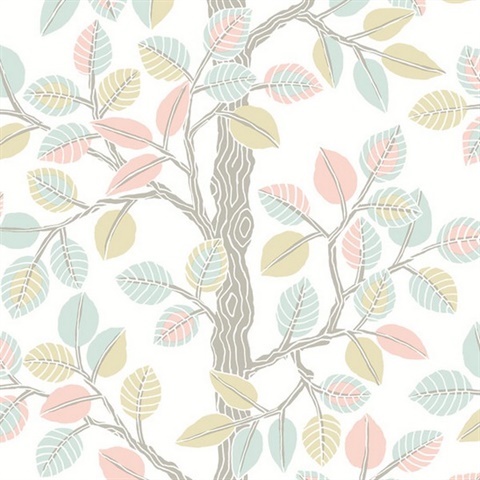 Forest Leaves Peel and Stick Wallpaper