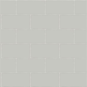 Freedom Grey Subway Tile Wallpaper